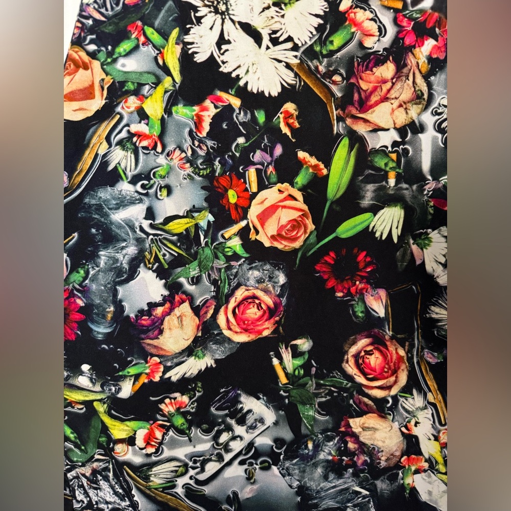 McQ Alexander McQueen multicolor festival floral bodycon dress, like new! - Picture 5 of 11